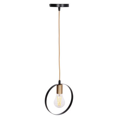 CEILING PENDANT LAMP KRENT HM7425.11 BLACK-GOLD 20x4x125Hcm.