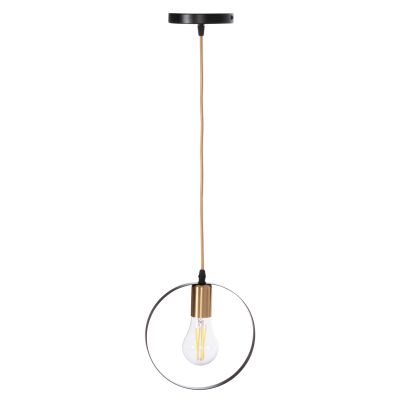 CEILING PENDANT LAMP KRENT HM7425.11 BLACK-GOLD 20x4x125Hcm.