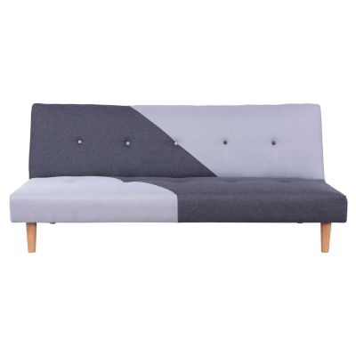Sofa Bed Saxon HM3155 Dark Grey & Light Grey Fabric 178x87x78cm