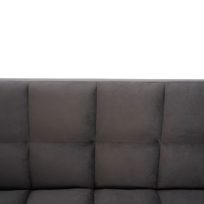 Sofa Bed 3 Seater from velvet grey HM3167.01 182x80x88cm