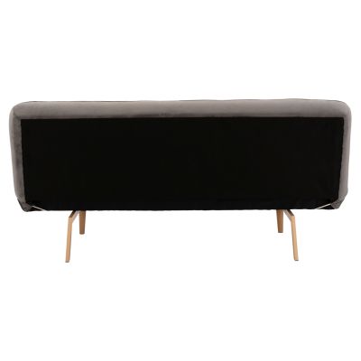 Диван Легло 3 места от кадифе сиво HM3168.01 193x85x88см