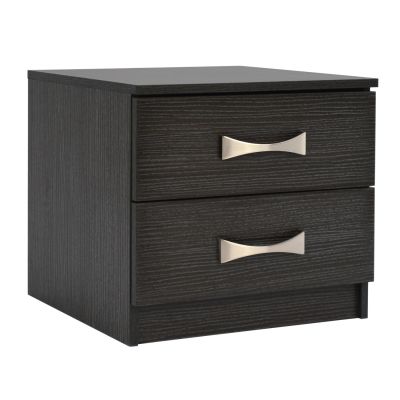 Нощно шкафче с 2 чекмеджета и дръжки HM2235.01 Zebrano 48x40x42