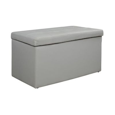 Stool with PU white Punk HM279.02 90x50x52cm