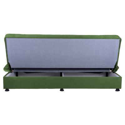 BED SOFA FOREST GREEN VELVET 3-SEAT EGE 1214 HM3067.07 192x74x82H cm