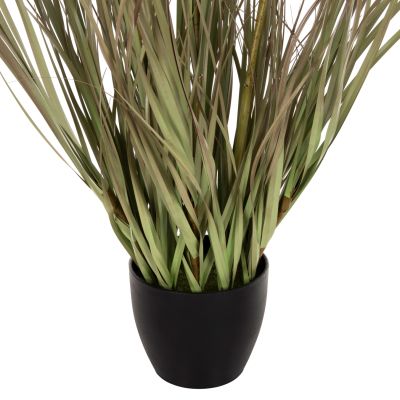 DECORATIVE SYNTHETIC PLANT IN POT HM4014 GRASS + FEATHERS Φ14,5x12,5-95Hcm.