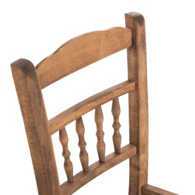 CHAIR CHOSEN HM8466.01 BEECH WOOD IMPREGNATED IN WALNUT COLOR 40.5x40.5x87Hcm.FRAME ONLY