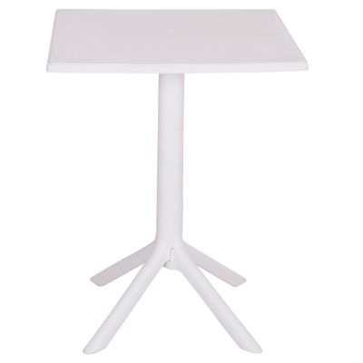 КВАДРАТНА ПОЛИПРОПИЛЕНОВА МАСА TERRIN HM6125.11 БЯЛА 60,5x60,5x76,5Hcm.