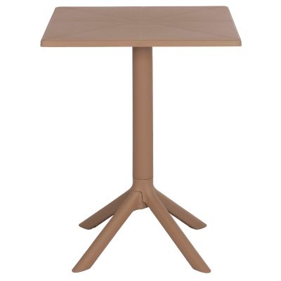 КВАДРАТНА ПОЛИПРОПИЛЕНОВА МАСА TERRIN HM6125.14 КАПУЧИНО 60,5x60,5x76,5Hcm.