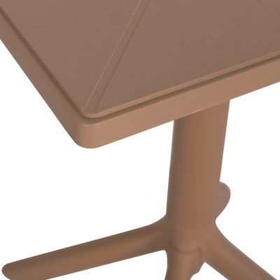 КВАДРАТНА ПОЛИПРОПИЛЕНОВА МАСА TERRIN HM6125.14 КАПУЧИНО 60,5x60,5x76,5Hcm.