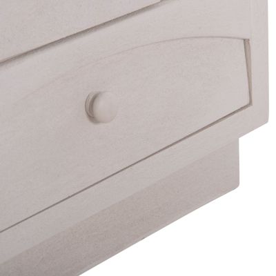 NIGHTSTAND SERIES SANTORINI HM18047 MDF IN OFF-WHITE COLOR-3 DRAWERS 48x38x55.5Hcm.