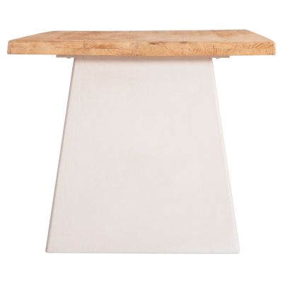 DINING TABLE SERIES SANTORINI HM18042 FIR WOOD TABLETOP-MDF LEGS IN OFF WHITE 180x90x75Hcm.