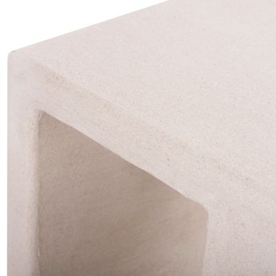 COFFEE TABLE SERIES SANTORINI HM18070 MDF IN OFF-WHITE COLOR 48x38x48,5Hcm.
