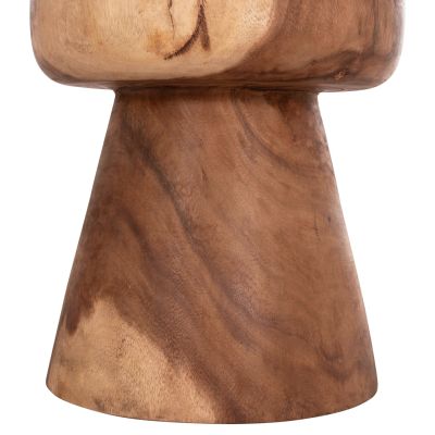 SIDE TABLE ROUND CUPRE HM9793.11 SOLID SUAR WOOD-NATURAL Φ40x45Hcm.