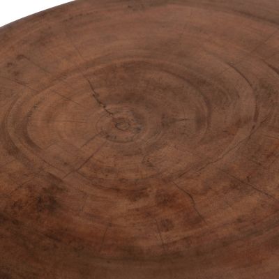 SIDE TABLE ROUND CUPRE HM9793.11 SOLID SUAR WOOD-NATURAL Φ40x45Hcm.