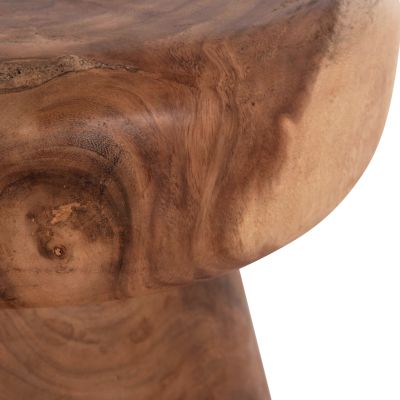 SIDE TABLE ROUND CUPRE HM9793.11 SOLID SUAR WOOD-NATURAL Φ40x45Hcm.