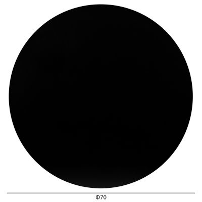 HPL TABLETOP HM5842.21 ROUND IN BLACK Φ70cm.