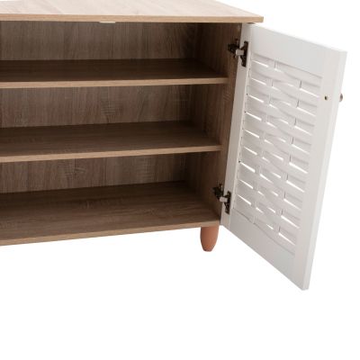 SHOE RACK HM2208.06 SONAMΑ-WHITE 77Χ34Χ67,5 cm.