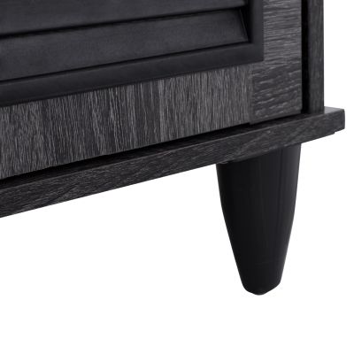 Shoe Cabinet Wooden 3 Door HM2267.01 Grey color 112x30x68,5 cm