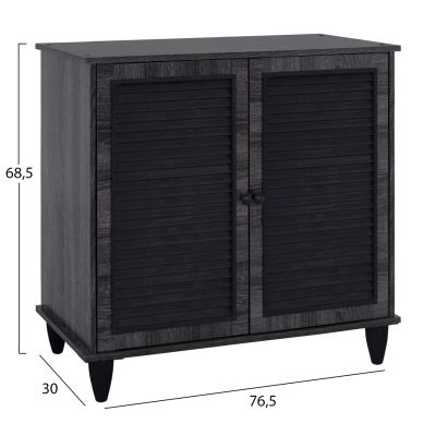Шкаф за обувки дървен HM2266.01 Цвят сив 76.5x30x68.5