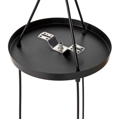 CEILING PENDANT LAMP HM4041 3-LIGHT BLACK METAL 25x22x123Hcm.