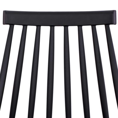 Dining chair HM8052.02 Vanessa Black with metallic legs 43x46,5x82cm