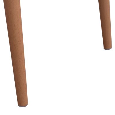 Dining chair HM8052.02 Vanessa Black with metallic legs 43x46,5x82cm