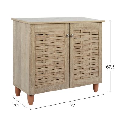 Shoe Cabinet Wooden HM2208.02 sonama 77x34x67.5Hcm.