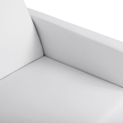 Sofa 3 seater Nellie HM3159.32 with white PU 163x71x71cm