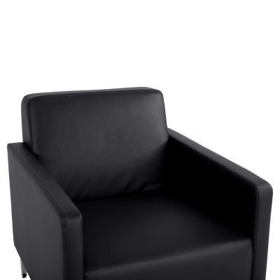 Фотьойл Nellie HM3159.11, черен PU, 64x71x71см