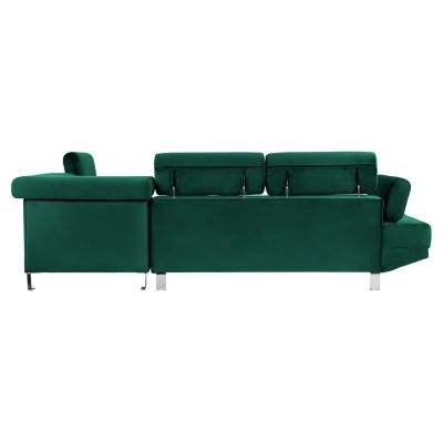 Ъглов Диван FAITH Forest Green кадифе HM3156.01 254x79-160x70-84 см