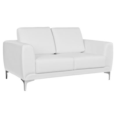Диван 2 места Kenzie HM3121.22 с бял PU 142x81x81 см