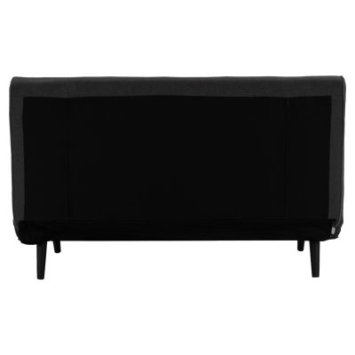 SOFABED FOR 2 PEOPLE ASMA HM3077.03 FABRIC IN DARK GREY 140x80x77Hcm.