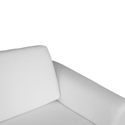 Диван 3 места Kenzie HM3121.32 с бял PU 190x81x81 см