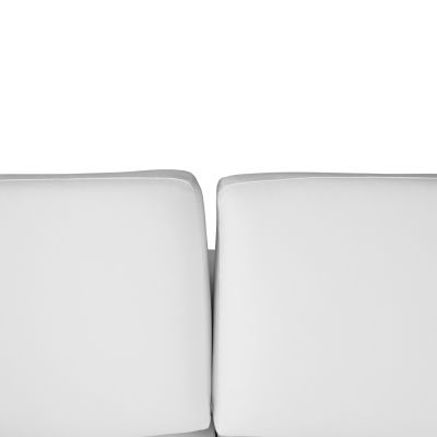 Диван 3 места Kenzie HM3121.32 с бял PU 190x81x81 см