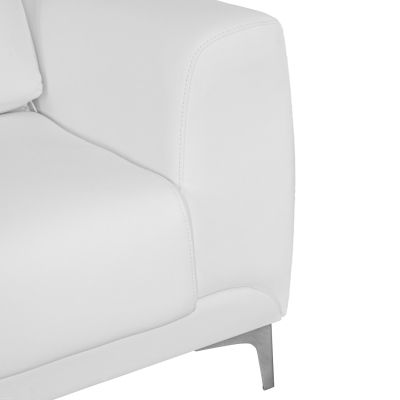 Диван 3 места Kenzie HM3121.32 с бял PU 190x81x81 см
