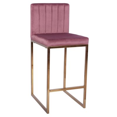 Бар стол Piper Velvet Rotten Apple & Gold Metallic Frame HM8525.02 40x49x96 см