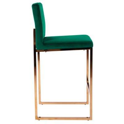 Бар стол Piper Velvet Cypress & Gold Metallic Frame HM8525.03 40x49x96 см