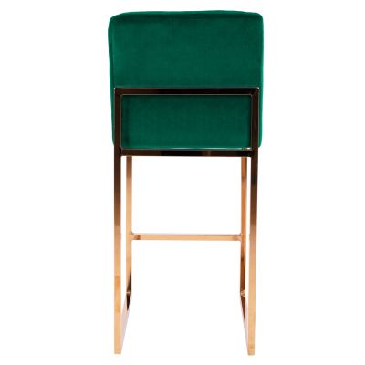 Бар стол Piper Velvet Cypress & Gold Metallic Frame HM8525.03 40x49x96 см