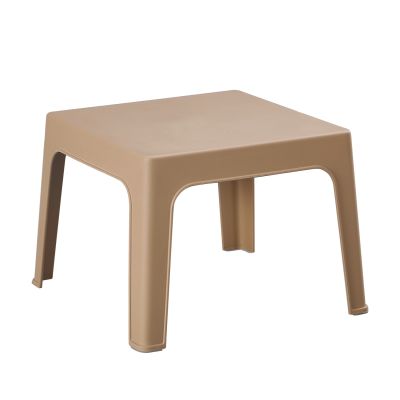 SQUARE COFFEE TABLE SLEEK HM6371.03 POLYPROPYLENE IN CAPPUCCINO 49.5x49.5x40Hcm.