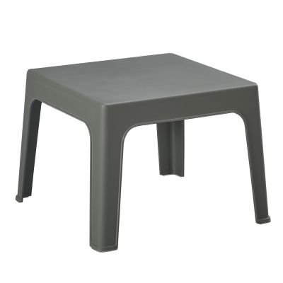SQUARE COFFEE TABLE SLEEK HM6371.05 POLYPROPYLENE IN DARK OLIVE 49.5x49.5x40Hcm.