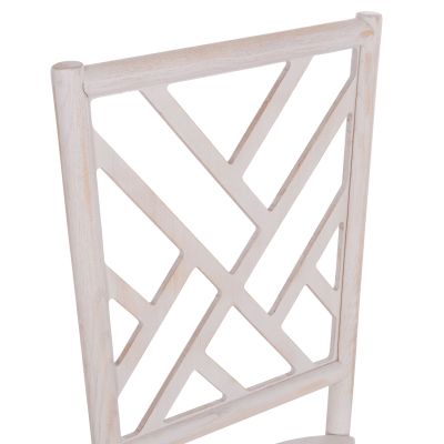 CHAIR TOON WOOD IN WHITEWASH AND PLYWOOD SEAT 44.5x48x96Ηcm.ΗΜ9410.05