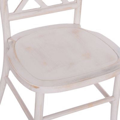 CHAIR TOON WOOD IN WHITEWASH AND PLYWOOD SEAT 44.5x48x96Ηcm.ΗΜ9410.05
