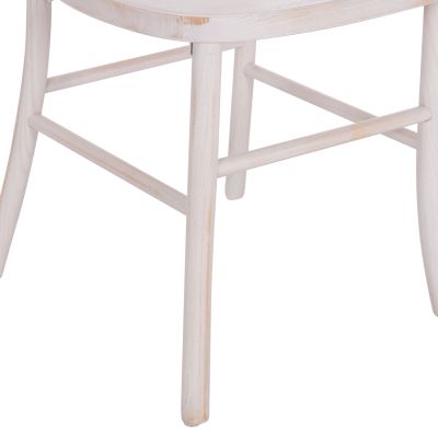 CHAIR TOON WOOD IN WHITEWASH AND PLYWOOD SEAT 44.5x48x96Ηcm.ΗΜ9410.05