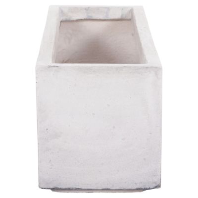 GARDEN PLANTERS RECTANGULAR SET 3PCS SERIES GARDENER HM4723 FIBERCLAY IN GREY 81x30x30Hcm.