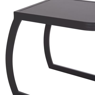 SUNBED SIDE TABLE RICKON HM6324.01 ALUMINUM IN GREY COLOR 45x48x49.5Hcm.