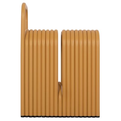 STOOL SERIES INTREPID HM6326.06 ALUMINUM IN MUSTARD YELLOW COLOR 40x38x55Hcm.