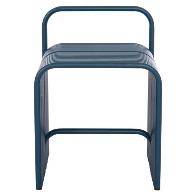 STOOL SERIES INTREPID HM6326.08 ALUMINUM IN BLUE COLOR 40x38x55Hcm.