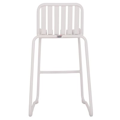 BAR STOOL ALUMINUM RACHEL HM6341.02 WHITE COLOR 47x56.5x98.5Hcm.