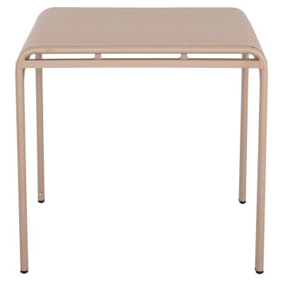 OUTDOOR SQUARE ALUMINUM TABLE RACHEL HM6338.04 CHAMPAGNE COLOR 80x80x76Hcm.