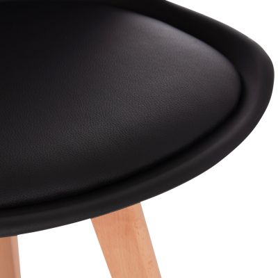 DINING SET 5PCS VEGAS HM21185 MDF TOP IN DARK GREY--BEECH LEGS
